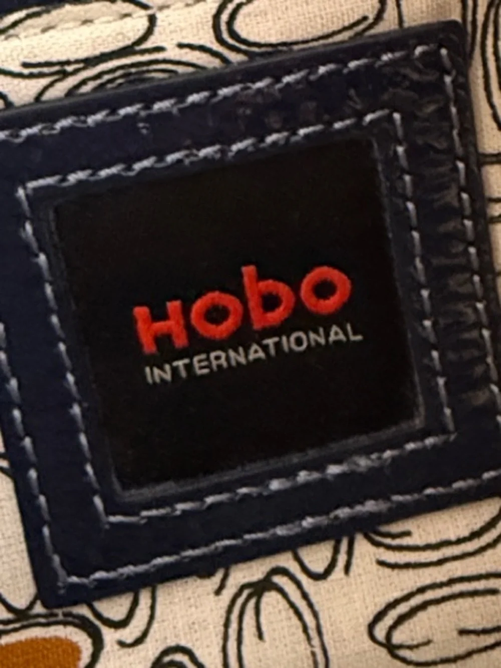 HOBO Navy Chain-Handle Clutch